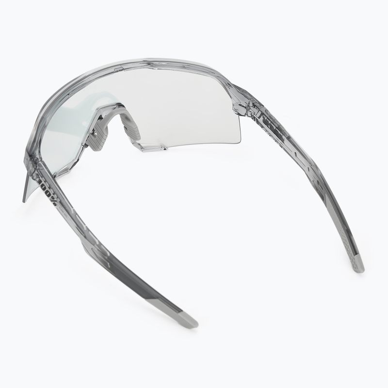 100% S3 occhiali da sole lucidi traslucidi grigio/oro rosa a specchio fotocromatico 2
