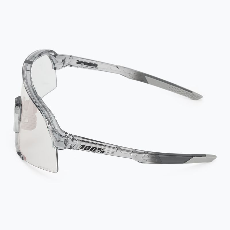 100% S3 occhiali da sole lucidi traslucidi grigio/oro rosa a specchio fotocromatico 4