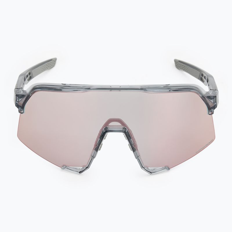 100% S3 occhiali da sole lucidi traslucidi grigio/oro rosa a specchio fotocromatico 6