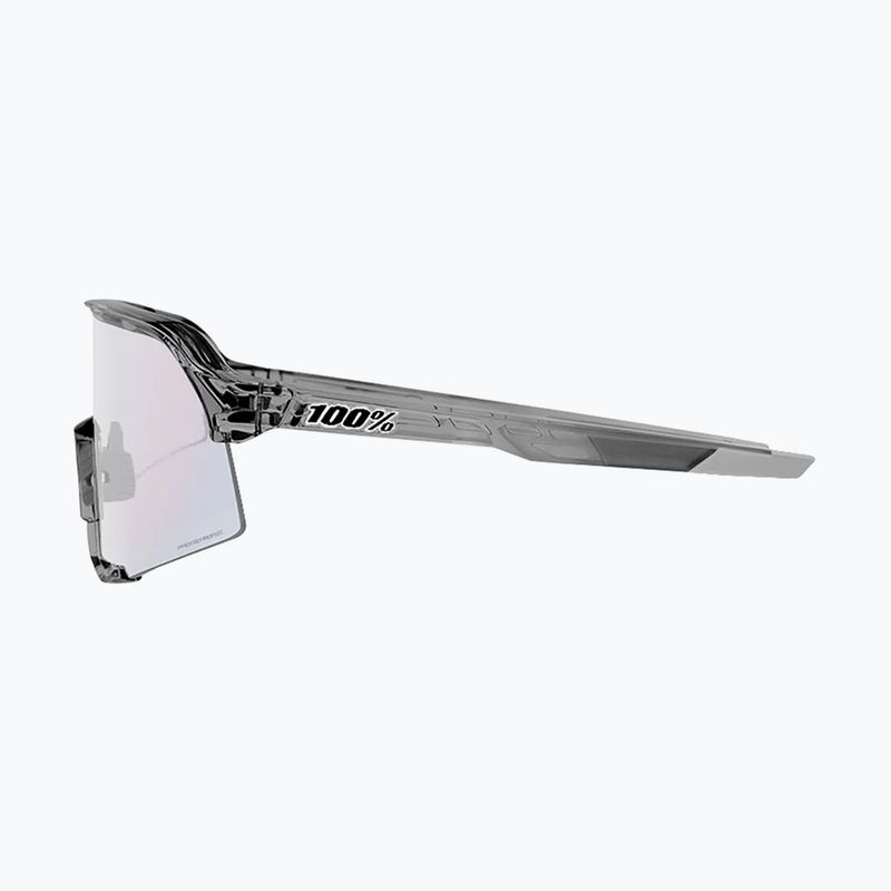 100% S3 occhiali da sole lucidi traslucidi grigio/oro rosa a specchio fotocromatico 9