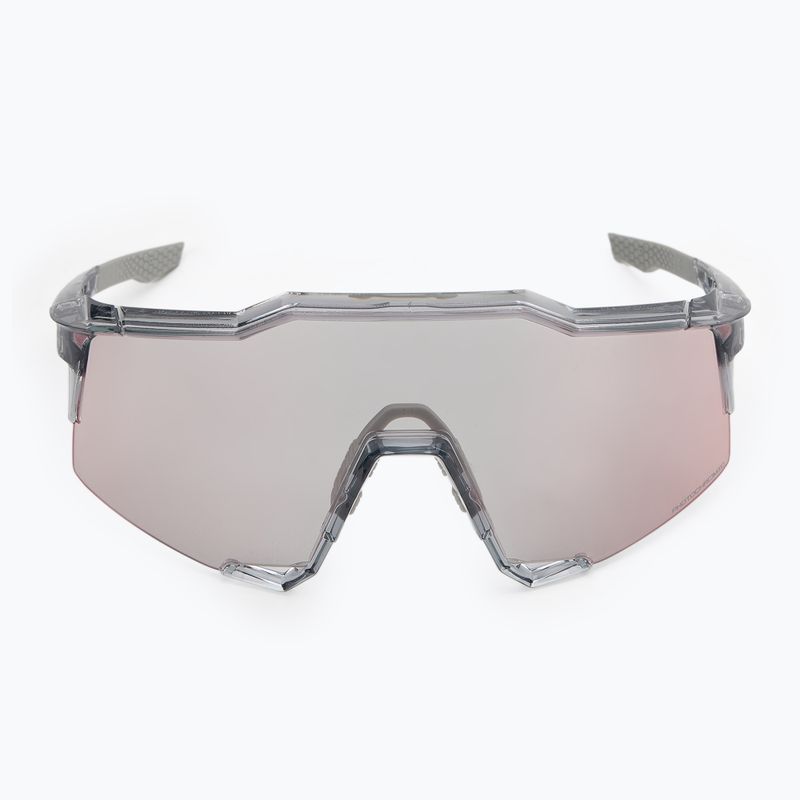 100% Occhiali da sole Speedcraft lucidi grigio traslucido/fotocromie a specchio oro rosa 6