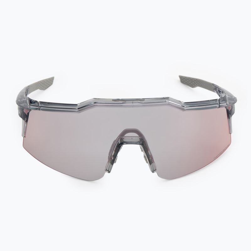 100% Speedcraft SL occhiali da sole lucidi grigio traslucido/oro rosa mirr fotochr 6