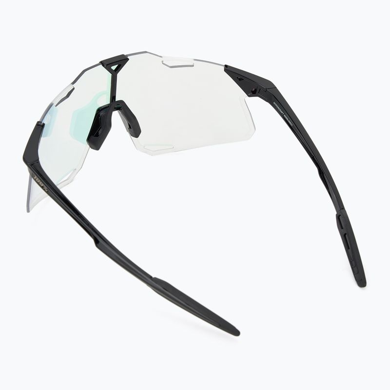 100% Hypercraft occhiali da sole nero lucido/fotocromatico a specchio viola 2