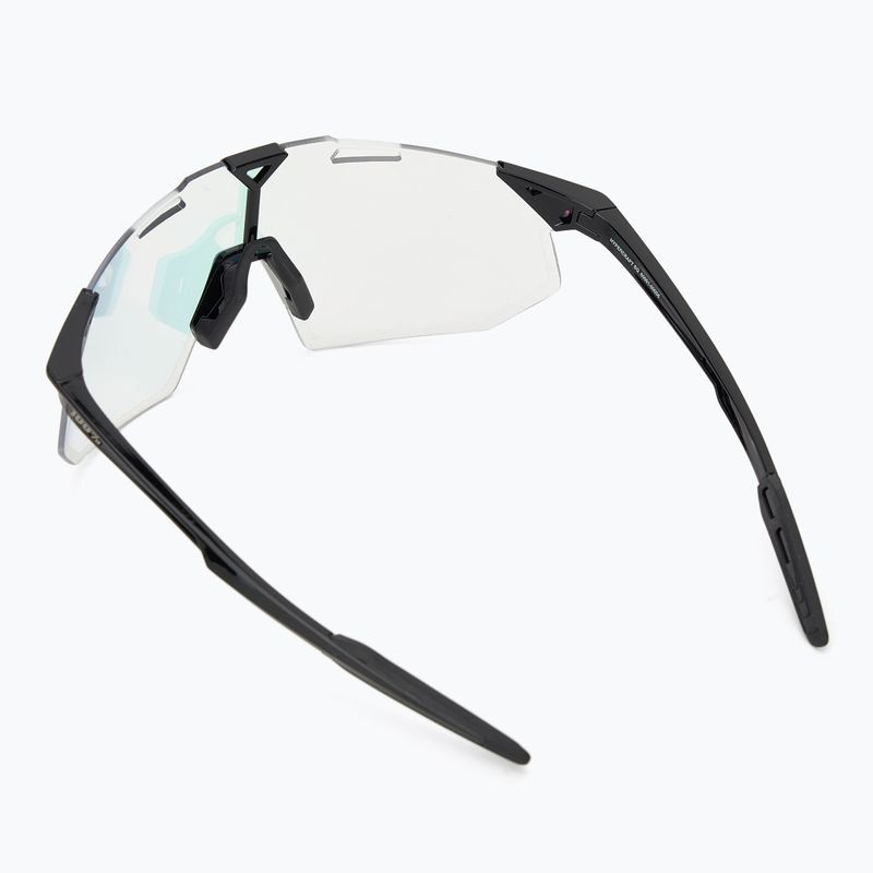 100% Hypercraft SQ occhiali da sole neri lucidi/fotocromatici a specchio viola 2
