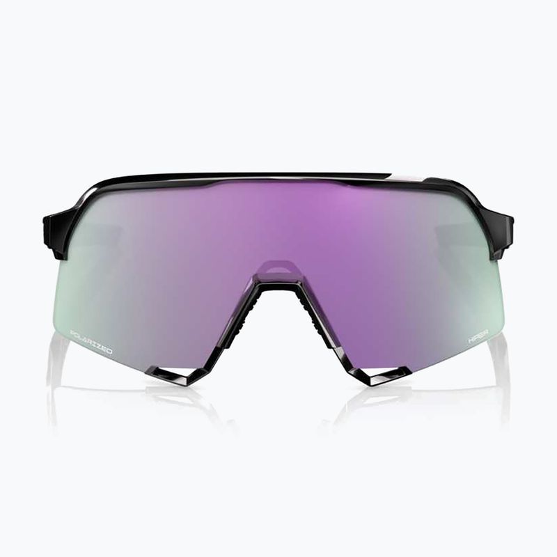 Occhiali da sole 100% S3 nero lucido/ specchio lavanda iper polarizzato 2