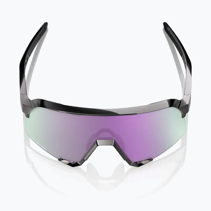 Occhiali da sole 100% S3 nero lucido/ specchio lavanda iper polarizzato 4