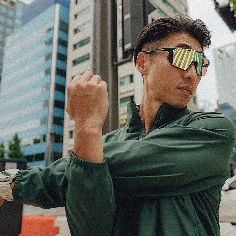 Occhiali da sole 100% Hypercraft SQ matte juniper/hiper mint mirror 4