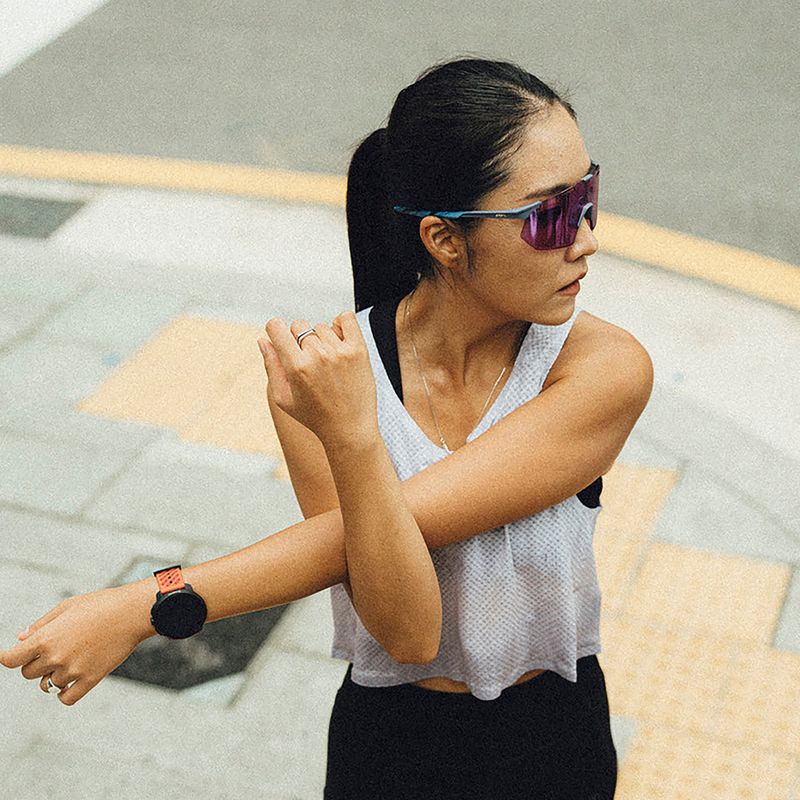 Occhiali da sole 100% Hypercraft SQ satin storm metallic/purple mirror 5