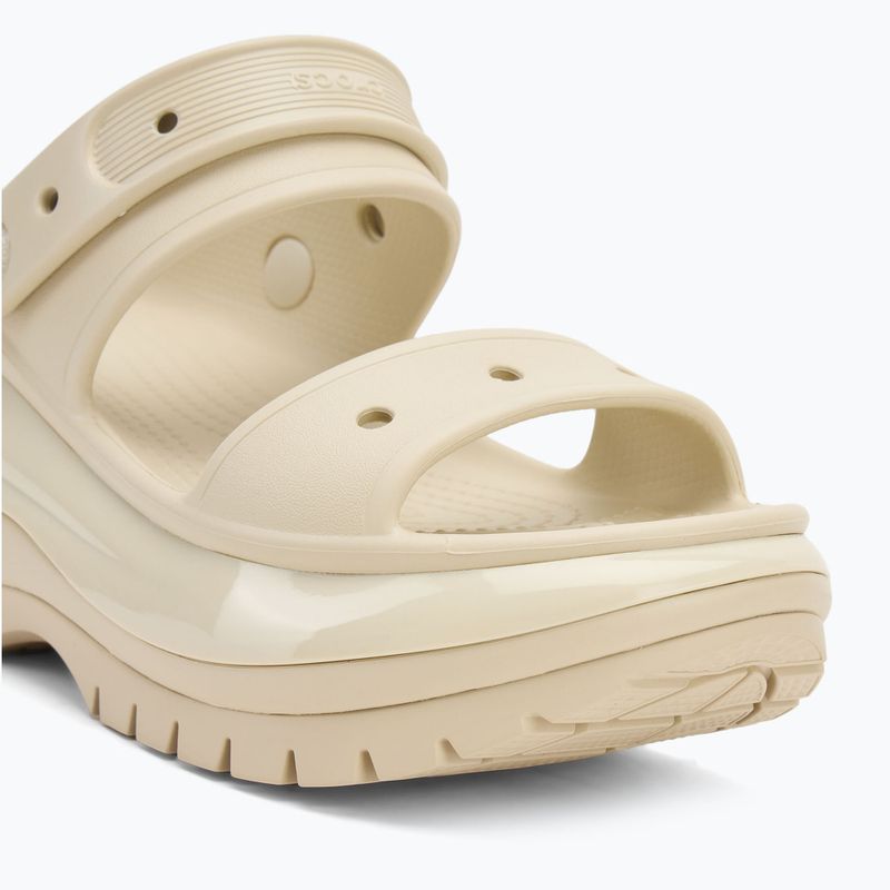 Sandali Crocs Mega Crush da donna in osso 8