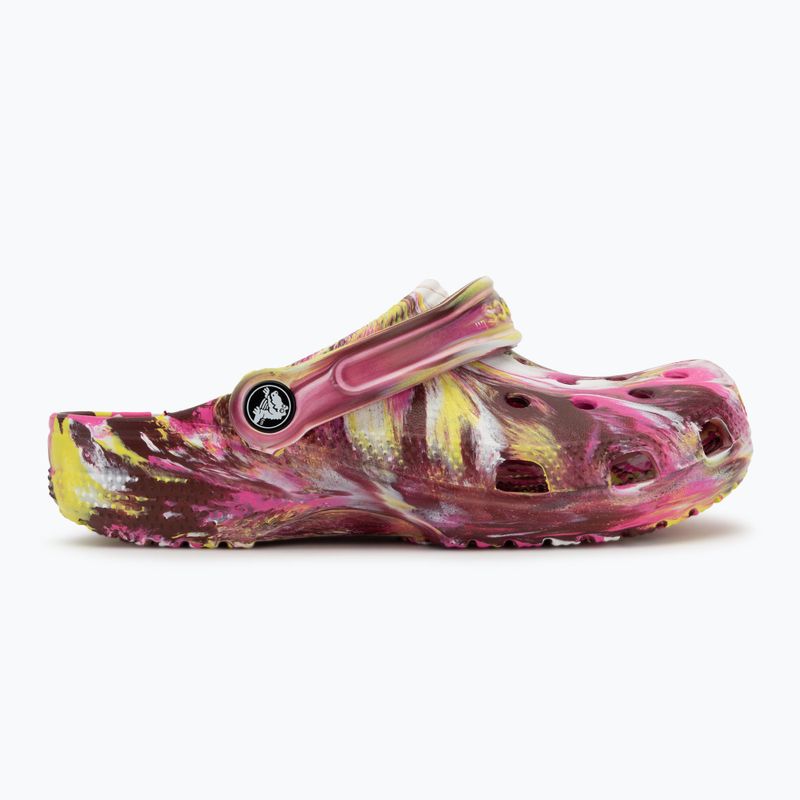 Crocs Classic Marbled Clog rosa elettrico/multi infradito 3