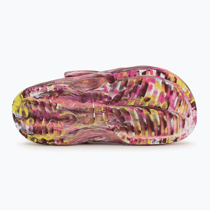 Crocs Classic Marbled Clog rosa elettrico/multi infradito 5