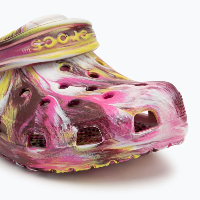 Crocs Classic Marbled Clog rosa elettrico/multi infradito 8