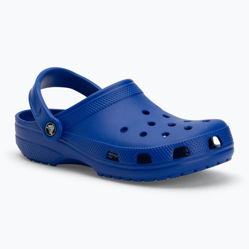 Crocs Classic infradito blu con bullone 2