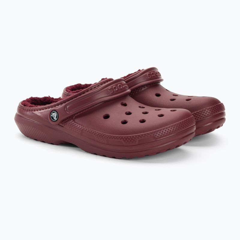 Crocs Classic Clog foderato infradito bordeaux 5