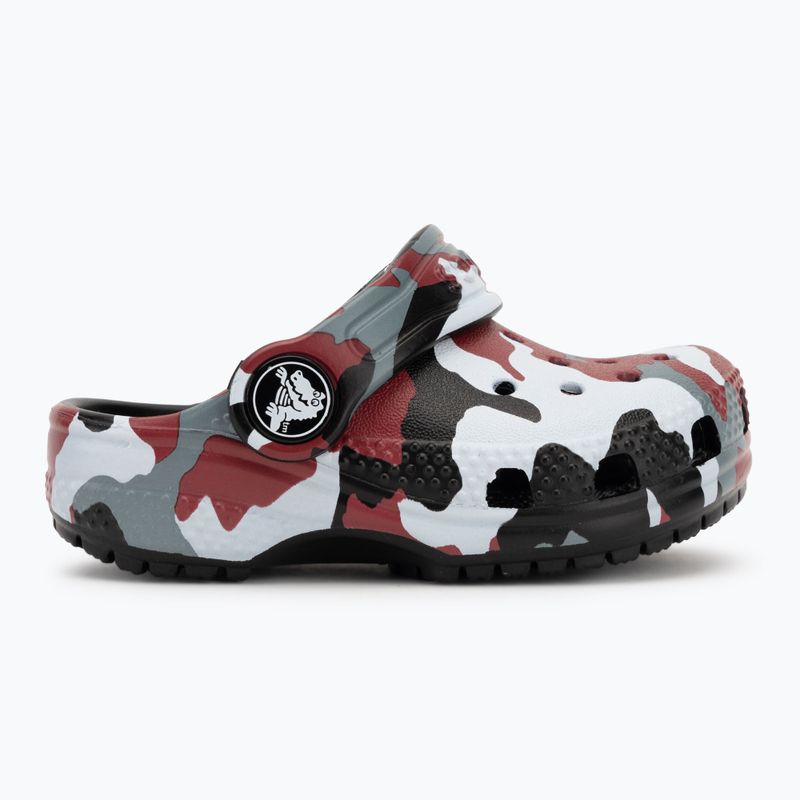 Crocs Classic Camo Clog Infradito bambino nero/rosso 3