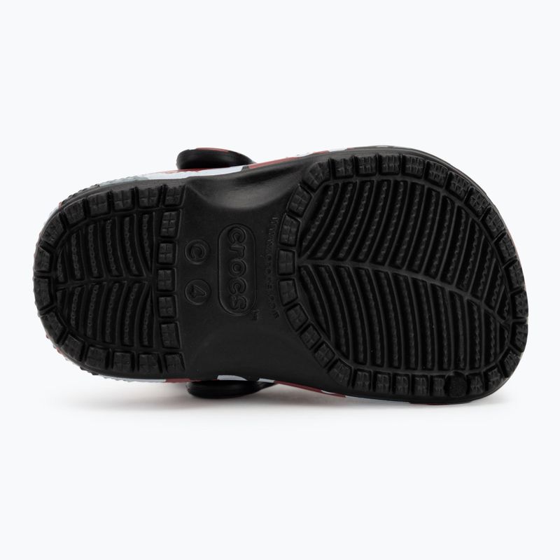 Crocs Classic Camo Clog Infradito bambino nero/rosso 5