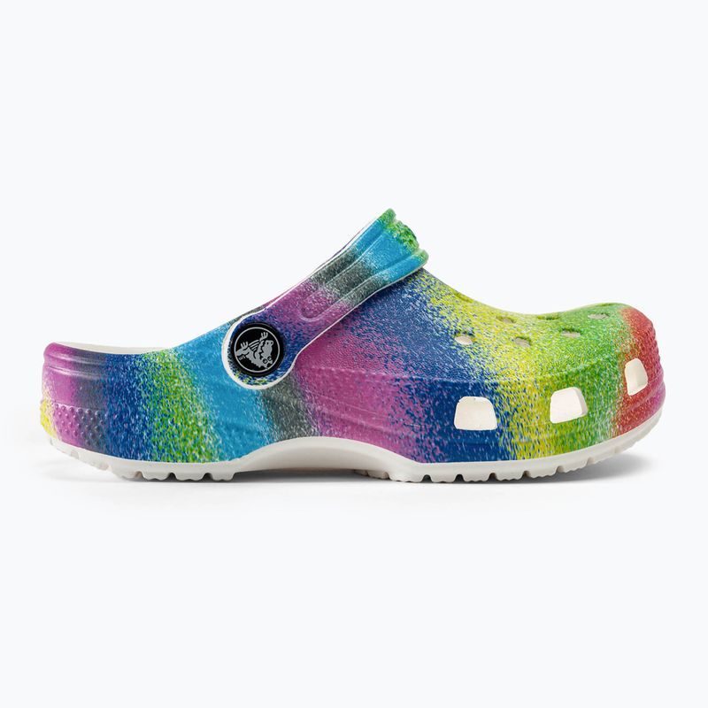 Crocs Classic Spray Dye bianco/multi infradito per bambini 3