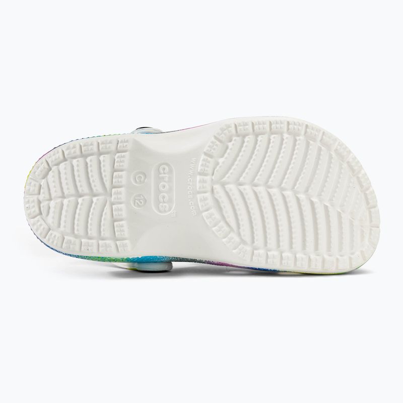Crocs Classic Spray Dye bianco/multi infradito per bambini 5