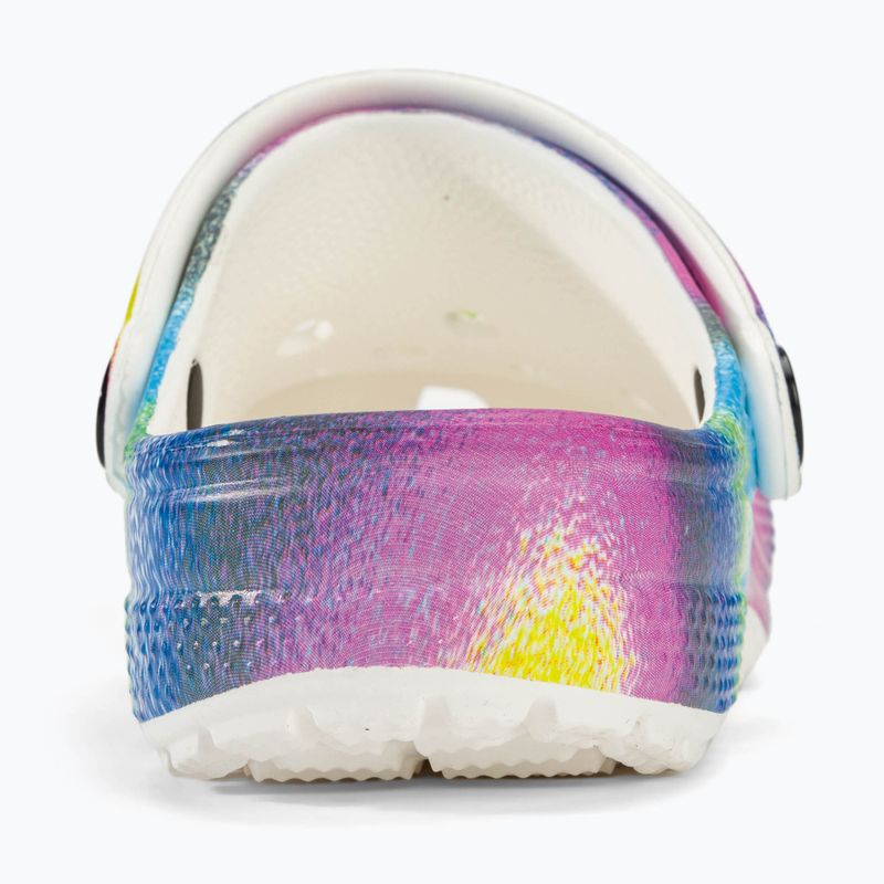 Crocs Classic Spray Dye bianco/multi infradito per bambini 7