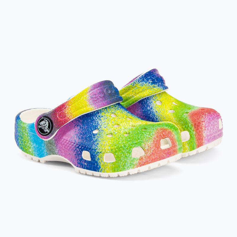 Crocs Classic Spray Dye Clog T bianco/multi infradito per bambini 5