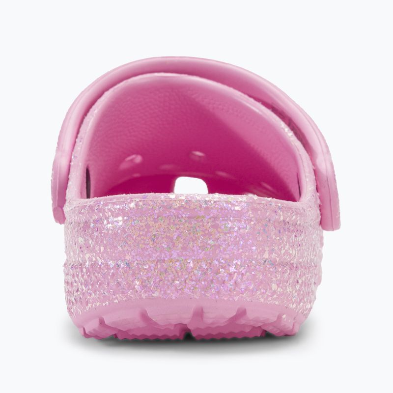 Crocs Classic Glitter Clog fenicottero infradito per bambini 7