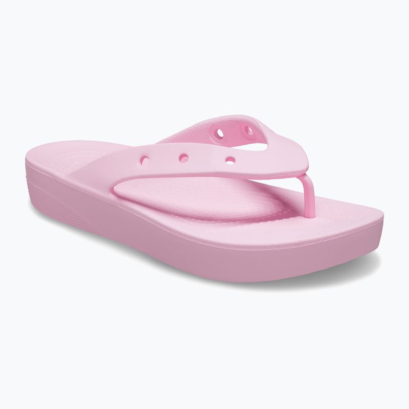 Infradito Crocs Classic Platform flamingo da donna 8