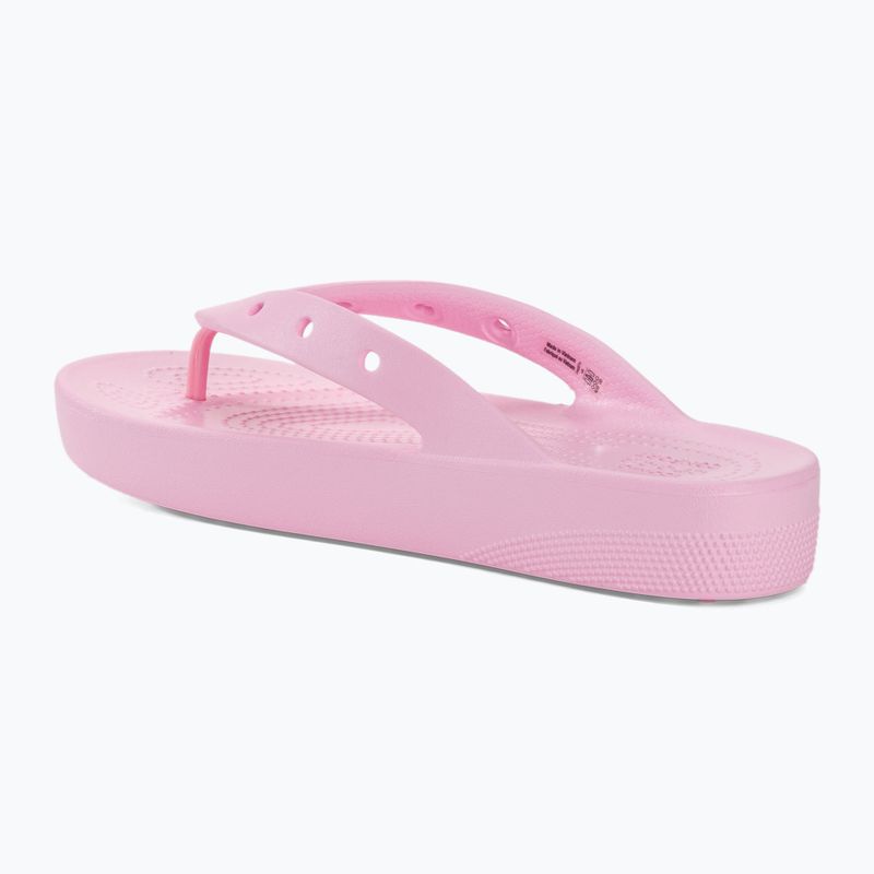 Infradito Crocs Classic Platform flamingo da donna 3