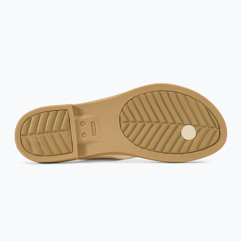 Infradito da donna Crocs Tulum Flip vaniglia 4