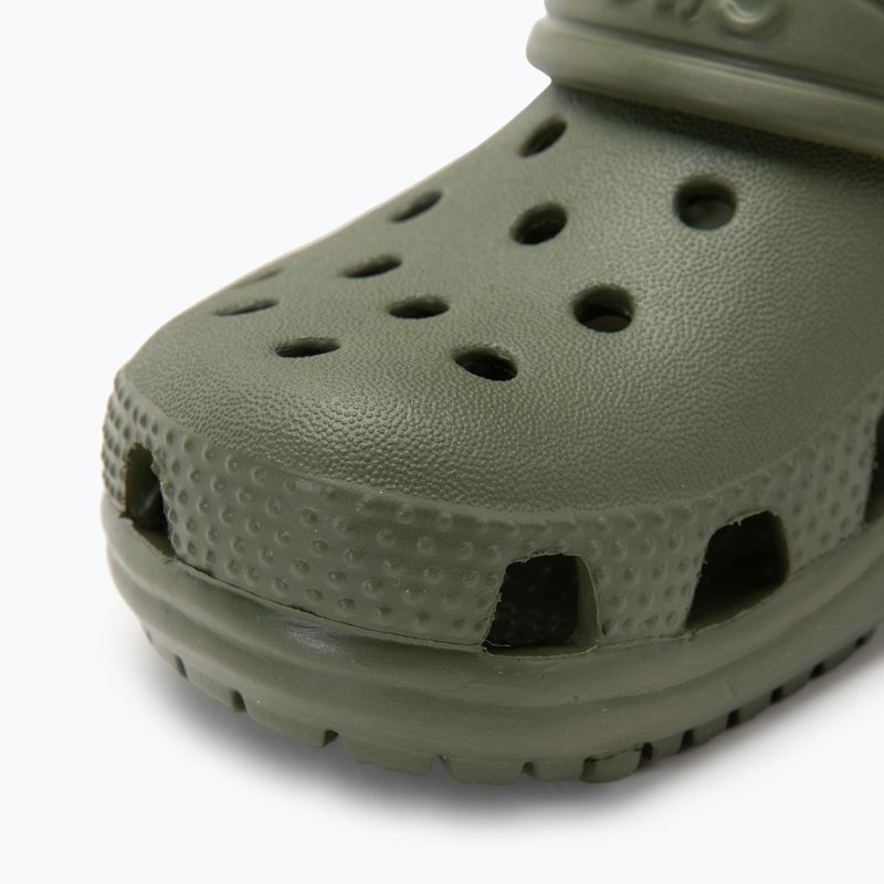 Crocs Classic Clog Infradito per bambini verde militare 8