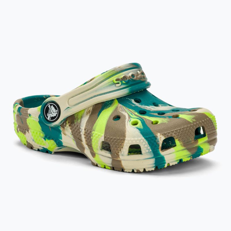 Crocs Classic Marbled Clog T limeade/multi infradito per bambini