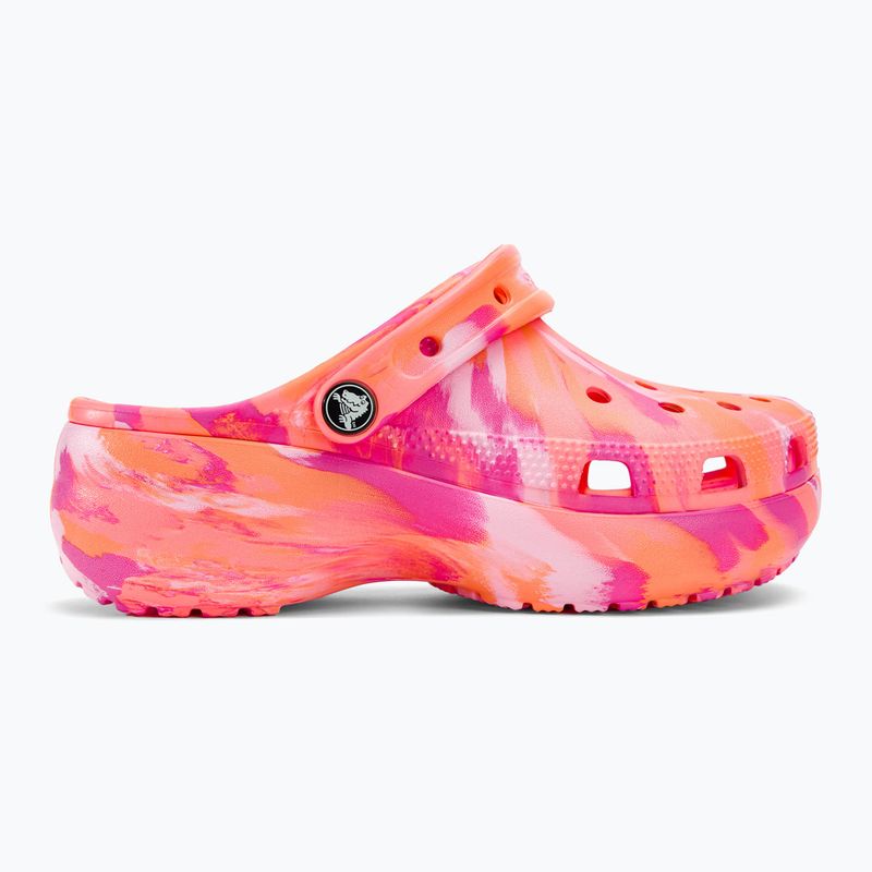 Infradito Crocs Classic Platform Marbled guava/multi da donna 3