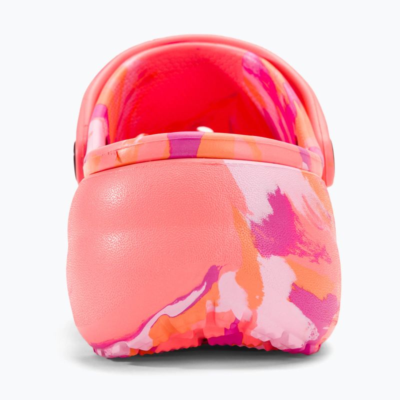 Infradito Crocs Classic Platform Marbled guava/multi da donna 7