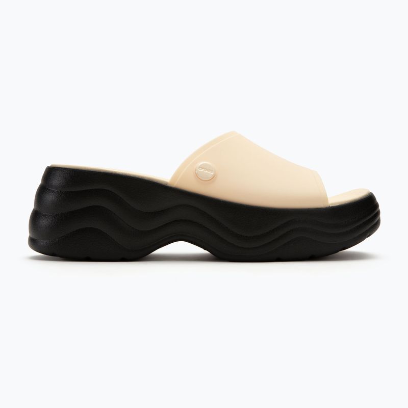 Ciabatte Crocs Skyline Slide vaniglia/nero da donna 2
