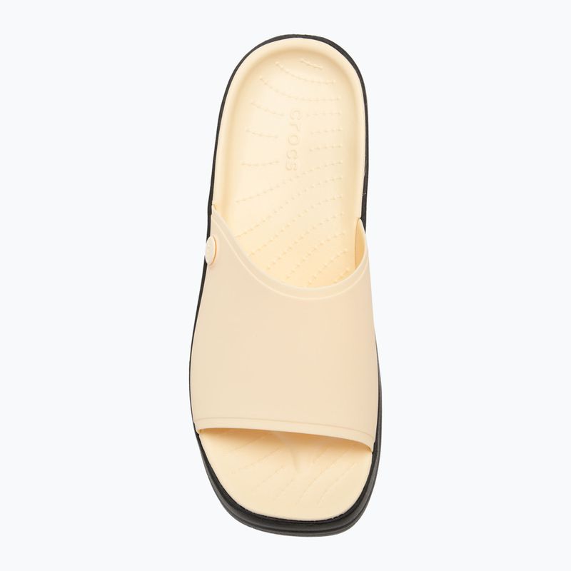 Ciabatte Crocs Skyline Slide vaniglia/nero da donna 5