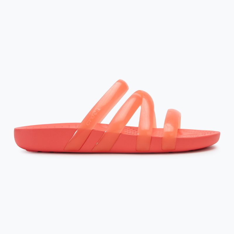 Infradito Crocs Splash Glossy Strappy da donna, anguria neon 2