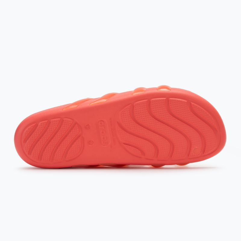 Infradito Crocs Splash Glossy Strappy da donna, anguria neon 4