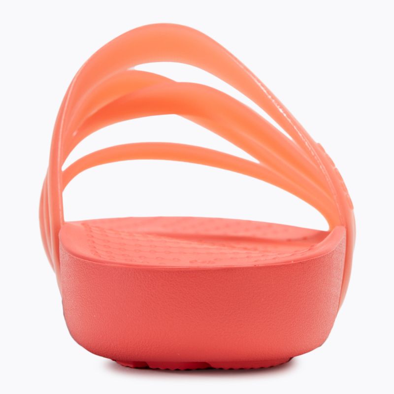 Infradito Crocs Splash Glossy Strappy da donna, anguria neon 6