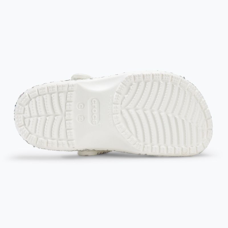 Crocs Classic Starry Glitter infradito bianche per bambini 5