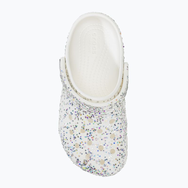 Crocs Classic Starry Glitter infradito bianche per bambini 6