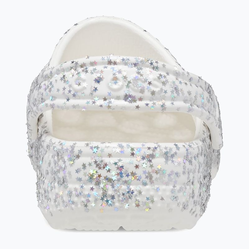 Crocs Classic Starry Glitter infradito bianche per bambini 11