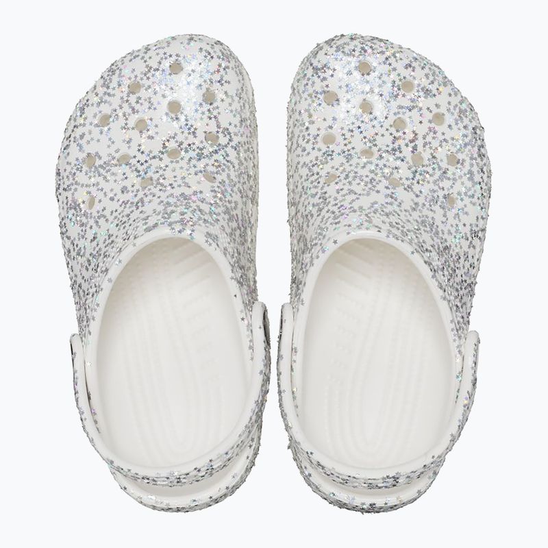 Crocs Classic Starry Glitter infradito bianche per bambini 12