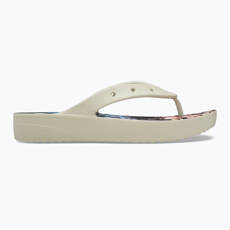 Infradito Crocs Classic Platform Retro Resort Donna osso/multi 9