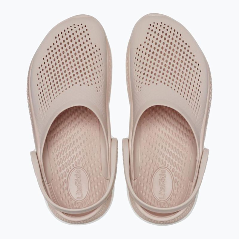 Ciabatte Crocs LiteRide 360 Clog rosa argilla/bianco da donna 3