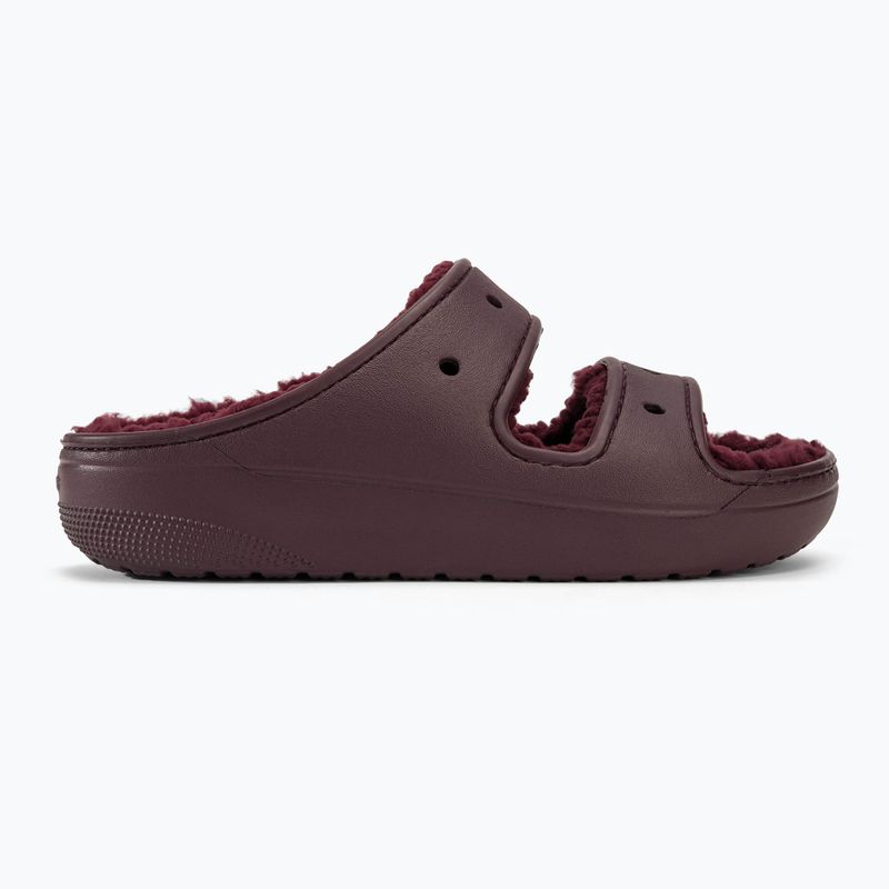 Crocs Classic Cozzzy infradito color ciliegia scuro 2