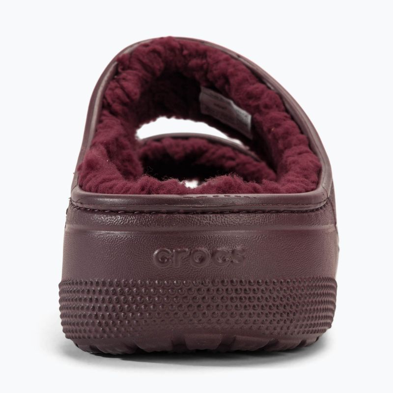 Crocs Classic Cozzzy infradito color ciliegia scuro 6