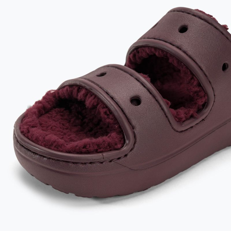 Crocs Classic Cozzzy infradito color ciliegia scuro 7