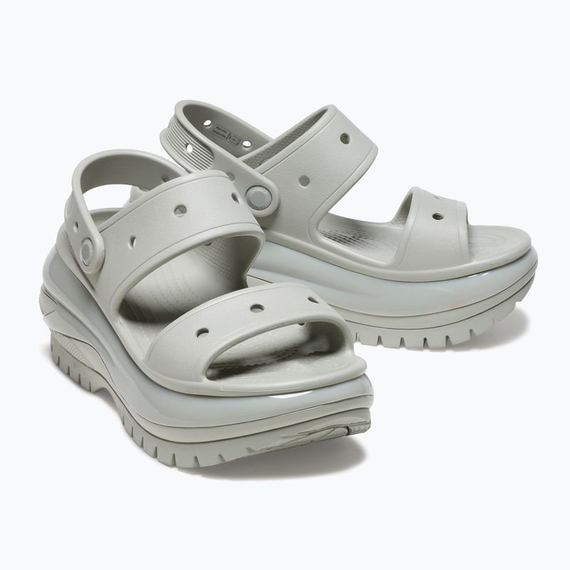 Sandali Crocs Mega Crush elefante grigio da donna 14