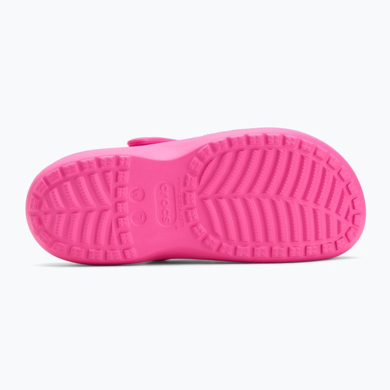 Crocs Baya Platform Clog infradito rosa elettrico 5
