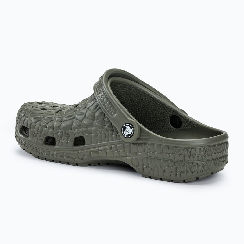 Infradito Crocs Classic Crocskin oliva polveroso 4