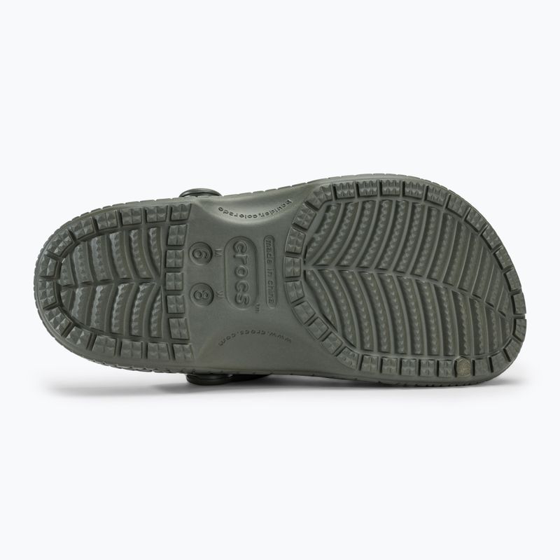 Infradito Crocs Classic Crocskin oliva polveroso 5